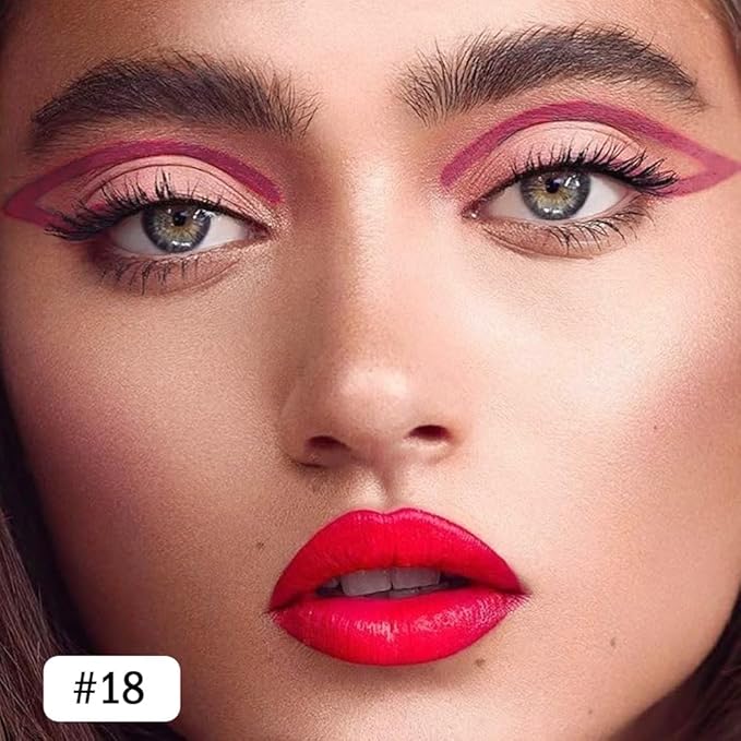evpct Plum Purple Gel Eyeliner Pencil for Women Waterline Waterproof Smudge Proof Eye Makeup Liners, Purple Mascara Eye Liner Gel Liner Eyeliner with Sharpener delineador de ojos contra el agua 18