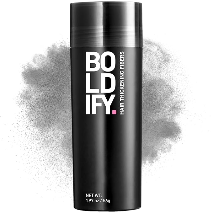 BOLDIFY Hair Fibers (56g) - Fill In Thinning and Fine Hair for an Instantly Fuller, Thicker Look - 14 Shades for Women & Men - Gray-VivaGrace Women