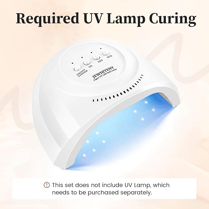 JEWHITENY Poly Nail Gel Set Clear Nude Brown Neutral Classic Color Base and Top Coat Slip Solution Poly Extension Gel With Acrylic Nail Builder Need U V Lamp Curing-VivaGrace Women