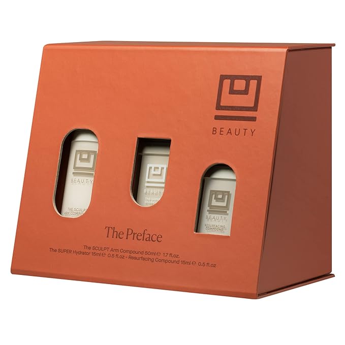 U Beauty Preface Kit | Skin Care Gift Value Set with Retinol, Vitamin C Serum Anti-Aging Essentials Skin Tightening Arm Cream + Facial Hyaluronic Acid Morning and Night - 2.7oz (Set of 3)-VivaGrace Women