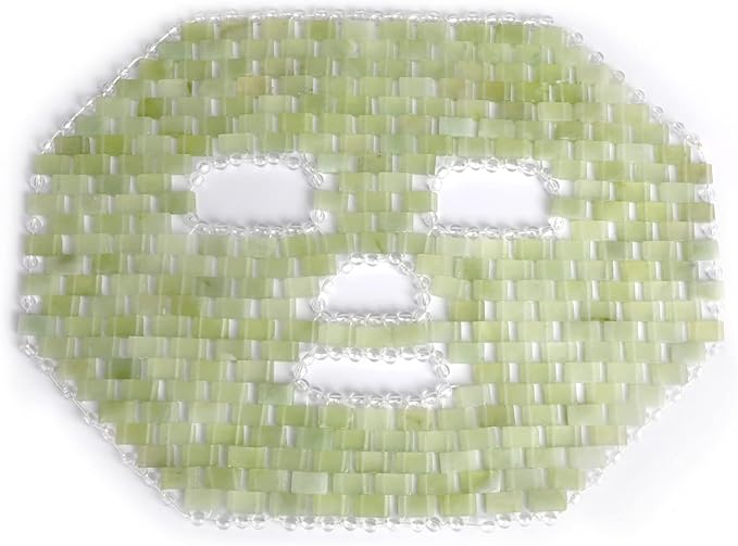 Jade Mask,100% Natural Stone Jade Sleep Mask Skincare Massage Tools for Puffy Eyes Dark Circles-VivaGrace Women