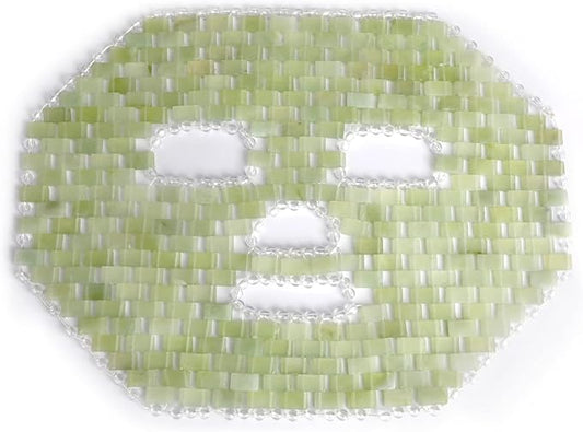 Jade Mask,100% Natural Stone Jade Sleep Mask Skincare Massage Tools for Puffy Eyes Dark Circles-VivaGrace Women