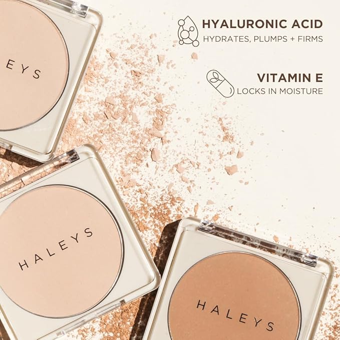 HALEYS Re-cover Pressed Powder Foundation Makeup (3.25) - Buildable Medium-to-Full Coverage, Oil Control & All-Day Comfortable Wear - Versatile Powder That Conceals Imperfections-VivaGrace Women