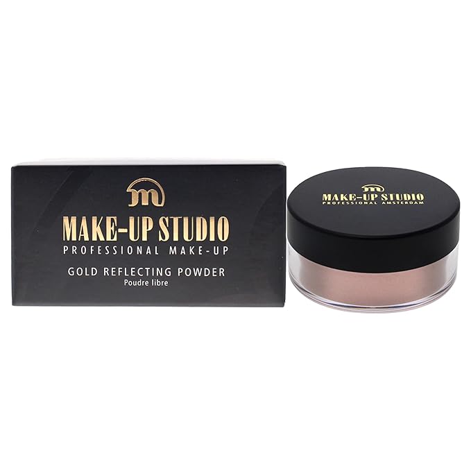 Gold Reflecting Powder Highlighter - Golden Pink for Women - 0.53 oz Highlighter-VivaGrace Women