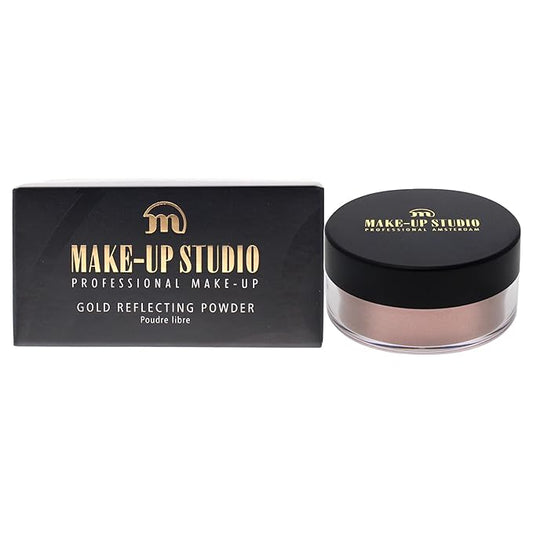 Gold Reflecting Powder Highlighter - Golden Pink for Women - 0.53 oz Highlighter-VivaGrace Women