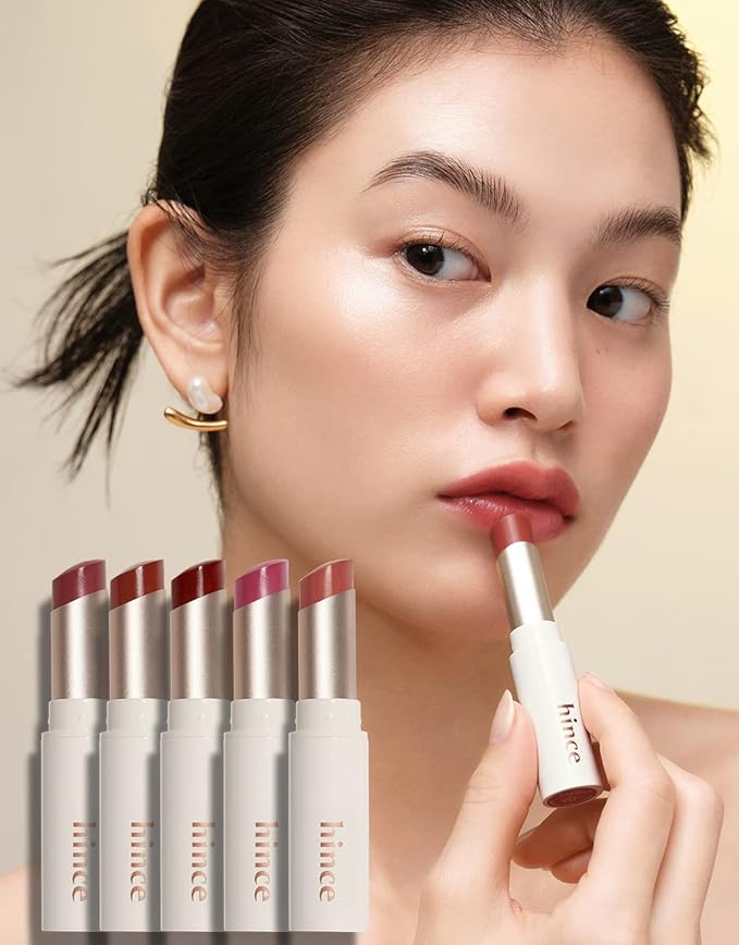HINCE Mood Enhancer Lip Glow, Moisturizing Lip Balm with Shea Butter & Sweet Almond, Non-Sticky and Long-lasting Tinted Lip Tint with Buttery Balm Texture for Neutral Color 0.2oz. (1, IMPASSIONED, 05)-VivaGrace Women
