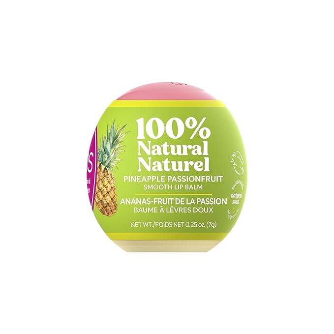 eos 100% Natural Lip Balm- Pineapple Passionfruit, All-Day Moisture, Made for Sensitive Skin, Lip Care Products, 0.25 oz-VivaGrace Women