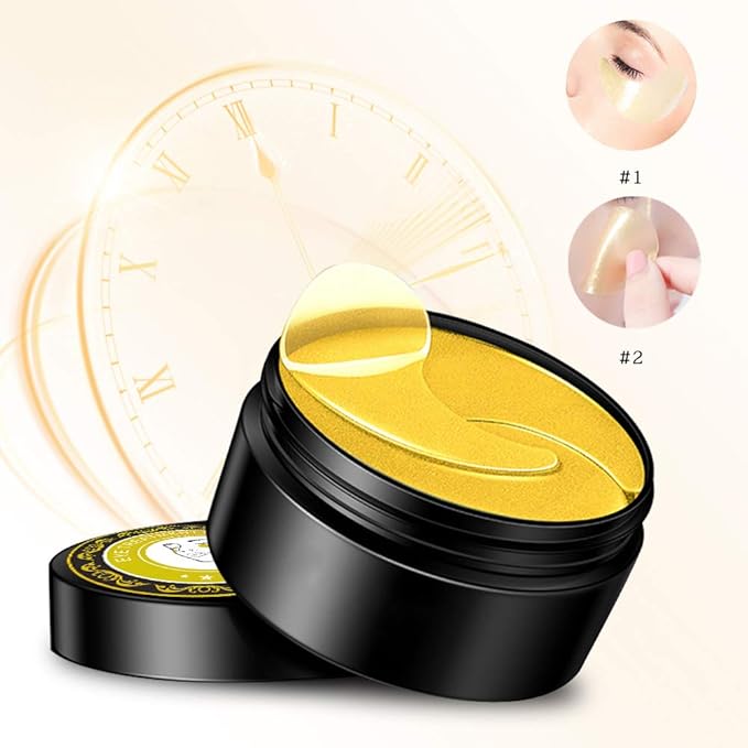 Under Eye Patches (30 Pairs Eye Gels) - Golden Eye Mask with Amino Acid & Collagen - Rejuvenating Treatment for Dark Circles, Puffy Eyes, Refreshing, Revitalizing, Travel, Wrinkles-VivaGrace Women