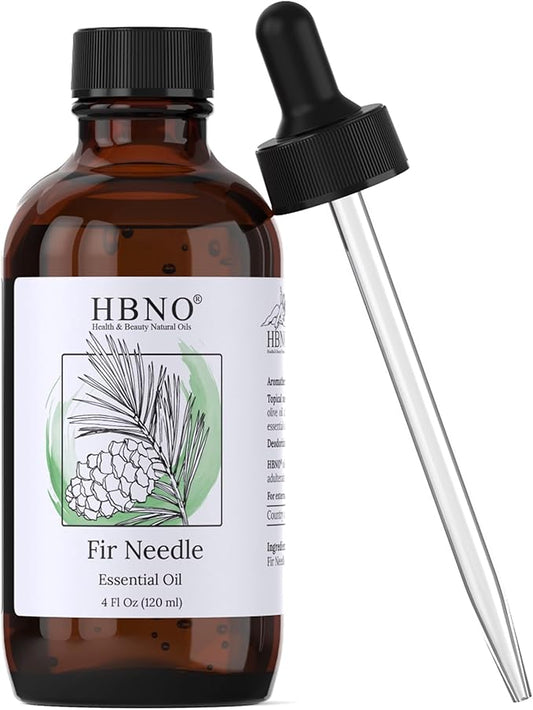 HBNO Fir Needle Essential Oil - Huge 4 oz (120ml) Value Size - Natural Fir Needle Oil - Perfect for Cleaning, Aromatherapy, DIY, Soap and Diffuser-VivaGrace Women