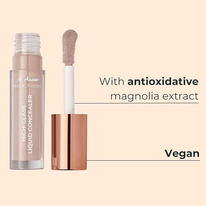 M. Asam MAGIC FINISH HIGHCLASS LIQUID CONCEALER Fair (0.13 fl oz) - 4-in-1 Concealer With Mimic-Lift complex & High Coverage For Dark Circles & Blemishes, Vegan Make Up With Illuminating Pigments-VivaGrace Women