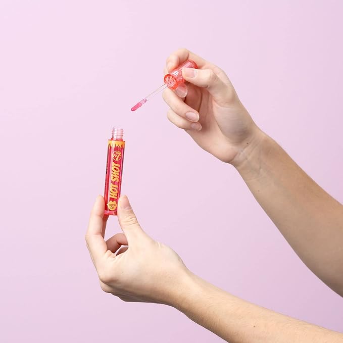 W7 Hot Shot Plumping Oil - Enhancing & Repairing Plump Effect For Fuller Lips - Clear & Soft, Natural, Everyday Lip Care-VivaGrace Women