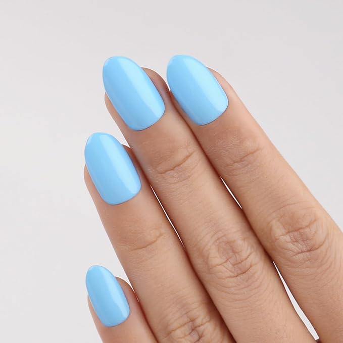 Imtiti Blue Gel Nail Polish, Bright Blue Color Gel Polish for Manicure Salon or DIY Nail Art at Home, 0.5 Fl Oz