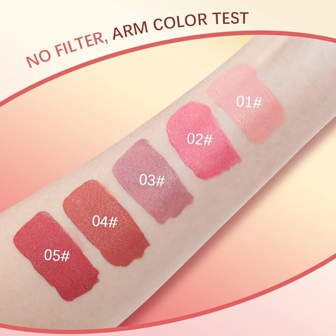Liquid Blush, Cream Blush For Cheeks, Soft Pinch Liquid Blush, Skin Tint Blush Makeup, Easy To Blend And Color, Long-Lasting, Natural-Looking (03#)-VivaGrace Women