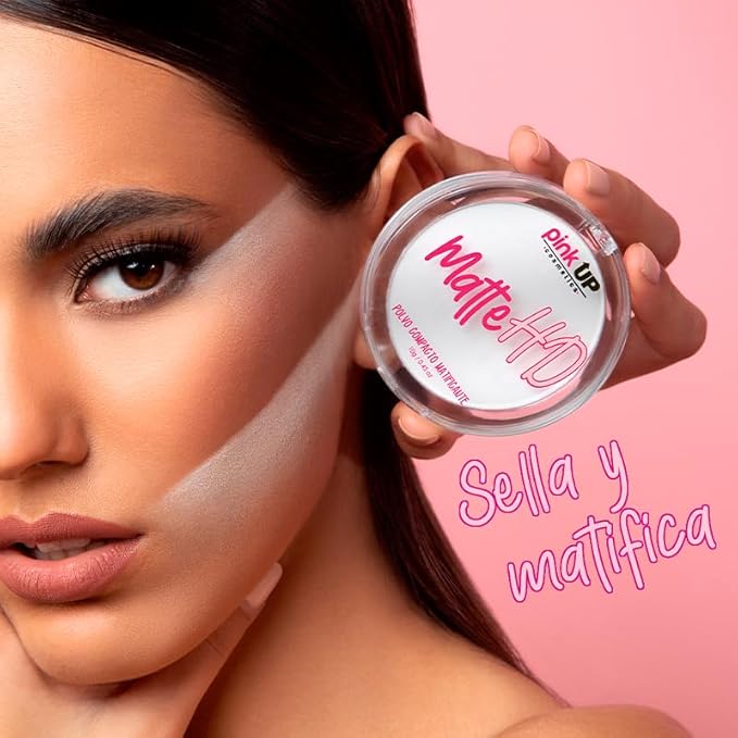 Matte HD Compact Powder Mattifying| Make up| Setting Powder| Pressed Powder | Face Make Up| For Combination Skin|Controls shine on facial skin| Model PKHD-VivaGrace Women