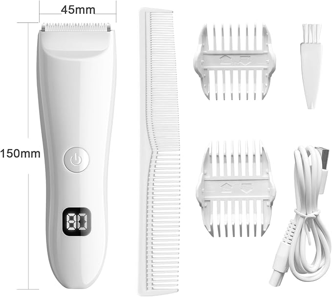 Bikini Trimmer for Women, Electric Razors for Pubic Legs Body Hair, Face Shaver Hair Trimmer Wet/Dry Body Shaver Groomer Replaceable Ceramic Blade Heads Waterproof Hair Removal, Gifts for Women-VivaGrace Women
