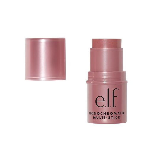 e.l.f., Monochromatic Multi Stick, Creamy, Lightweight, Versatile, Luxurious, Adds Shimmer, Easy To Use On The Go, Blends Effortlessly, Sparkling Rose, 0.17 Oz-VivaGrace Women