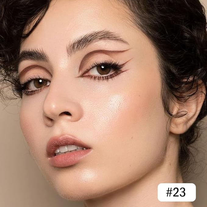 evpct Dark Coffee Gel Eyeliner Pencil for Women Waterline Waterproof Smudge Proof Eye Makeup Liners, Coffee Mascara Eye Liner Gel Liner Eyeliner with Sharpener delineador de ojos contra el agua 23