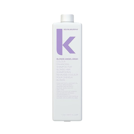 KEVIN.MURPHY BLONDE.ANGEL.WASH - Blonde Shampoo - Purple Shampoo for Blonde & Grey Hair - Colour Enhancement Hair Care - Colour Safe - Paraben & Sulphate Free - 1000 mL / 33.8 fl oz-VivaGrace Women