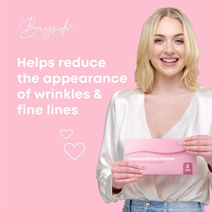 Forehead Wrinkle Patches | Non-Invasive Reusable Skin Care Solution | Fine Lines and Wrinkles Smoothing | Pairs with Eye Patches and Face Tape | Long-Lasting Skin Pads for a Smoother Look | Pack of 2-VivaGrace Women