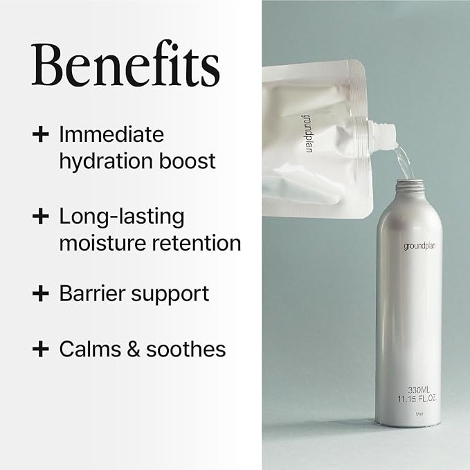 Silver Bottle, Refill - Facial Barrier Mist with 80% Witch Hazel Water, Cica for Skin Barrier Repair, Recovery Mist for Sensitive Skin, Dewy Hydration, Korean Skin Care (15.22 fl oz)-VivaGrace Women