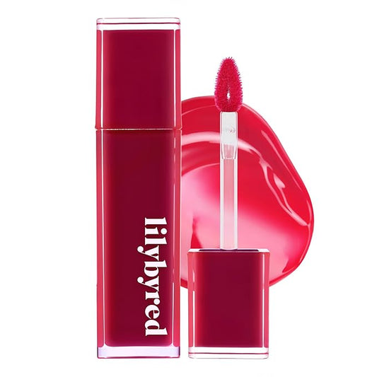 lilybyred Bloody Liar Coating Tint | Korean Glossy Lip Stain, Vivid & Juicy Color, Syrupy Shine, Moisturizing, Long-Lasting & Smudge-Proof, Non-Sticky, Lightweight, 0.14 oz. (07 Daring Cherry)-VivaGrace Women