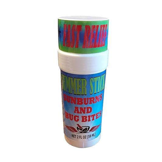 Summer Stick Balm for Sunburns and Bug Bites - Fast Acting and Soothing After Sun Skin Care 2 oz Balm-VivaGrace Women