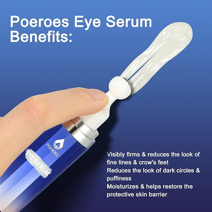 eye serum for dark circles and puffiness - 8% Caffeine, 8% Retinol - Dark Circle Remover, Puffy Eyes & Bags - Under Eye Cream, 1.5 fl. oz-VivaGrace Women