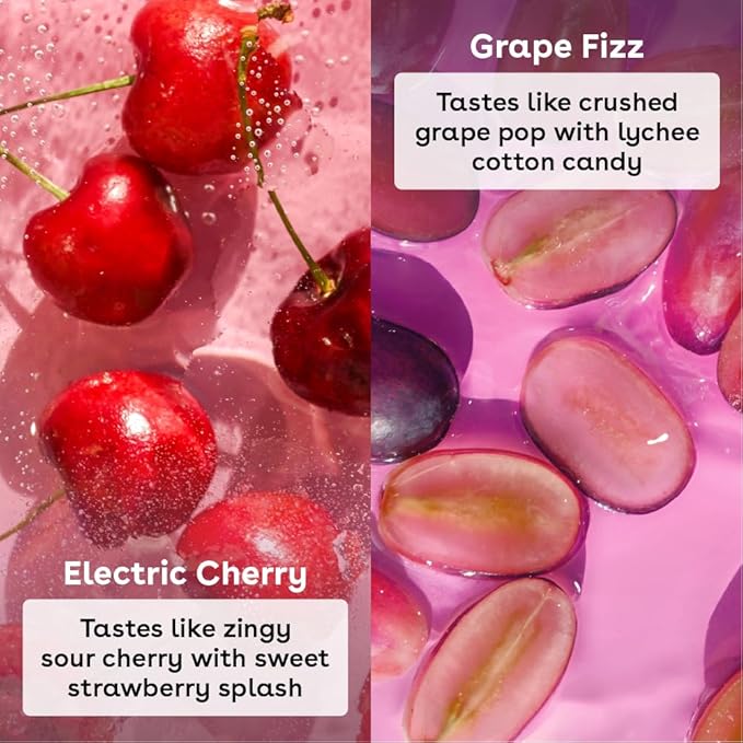 eos FlavorLab Pops! Lip Balm- Electric Cherry & Grape Fizz, Limited-Edition, 0.14 oz, 2-Pack-VivaGrace Women