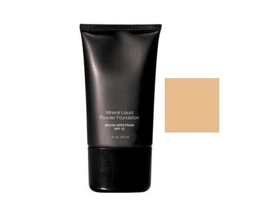 Mineral Liquid Powder Foundation Broad Spectrum SPF 15 (Almond)-VivaGrace Women
