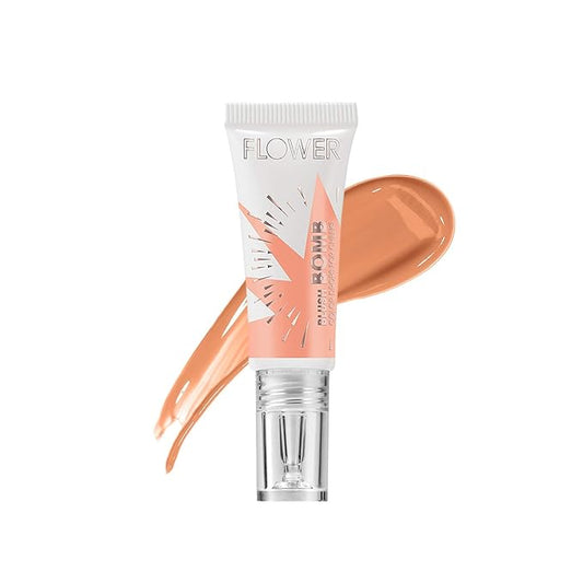 FLOWER Beauty By Drew Barrymore Liquid Blush Makeup Bomb Color Drops -Silky Lightweight Formula + Gel Cream Blush for Cheeks - Radiant + Glossy Finish - Buildable + Lightweight Formula - Cruelty-Free + Vegan (Nectar)-VivaGrace Women