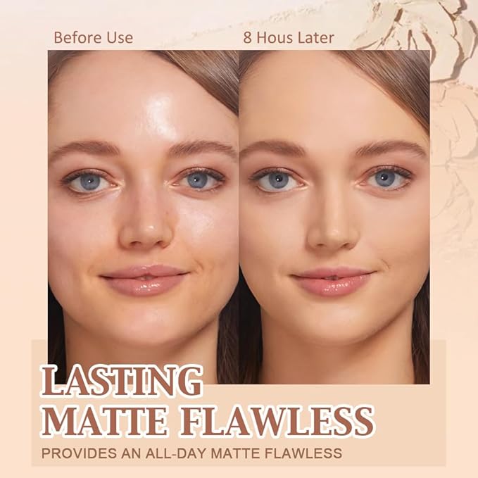evpct Kaely Oil Control Pressed Face Powder, Get Smooth Flawless Fine Lines and Lightweight Finishing Foundation, Control Shine Long Lasting Waterproof Face Setting Powder Cosmetic, 11 Radiant Honey-VivaGrace Women
