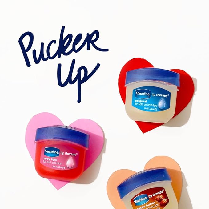Vaseline Lip Therapy Original – Mini Vaseline Lip Balm, Hydrating Petroleum Jelly, Clear Lip Gloss, Travel-Size, 0.25 Oz Ea (Pack of 6)-VivaGrace Women