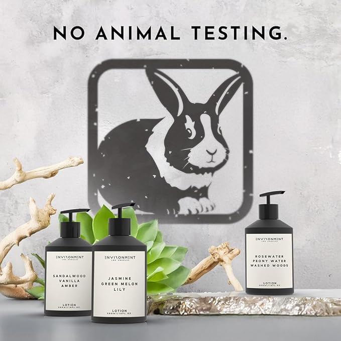 Stone Candles ENVIRONMENT Inspired by Designer Perfume IM L'Eau Lotion, 300ml Luxury Scented (Rosewater | Peony Water | Washed Woods) Bathroom Luxury, Men & Women High-End Body Hand Cream, Dry Skin-VivaGrace Women