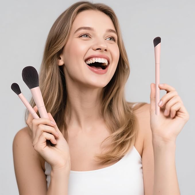 Makeup Brushes 10Pcs Professional Makeup Brush Set Foundation Contour Concealer Blush Highlight Powder Blending Eye Shadow Brush-VivaGrace Women