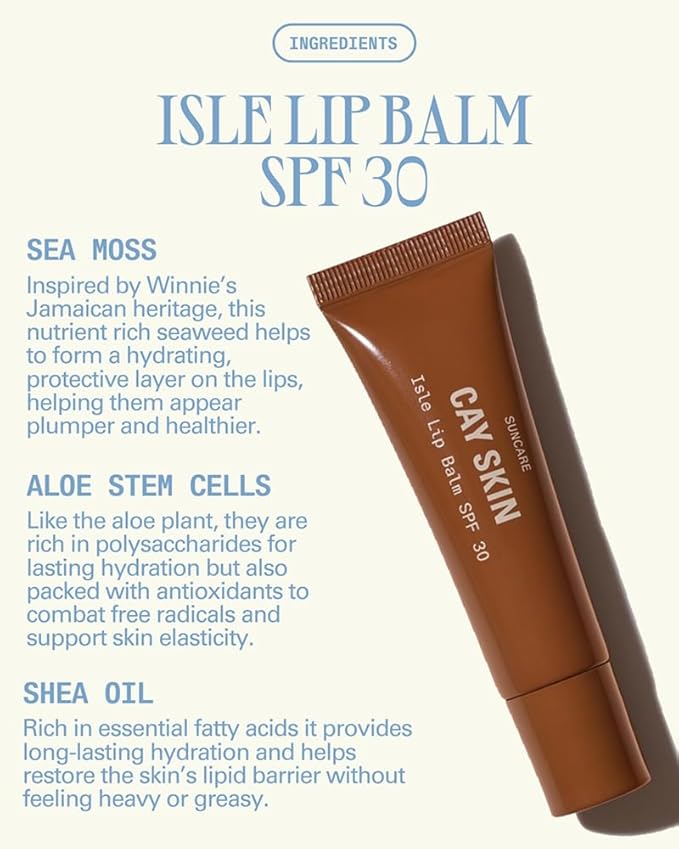 Cay Skin Isle Lip Balm SPF 30 – High Shine, Hydrating + Sheer Lip Gloss in Vanilla Brown Sugar Flavor – Formulated with Natural Ingredients for All Skin Tones – 3-Pack, Coral-VivaGrace Women
