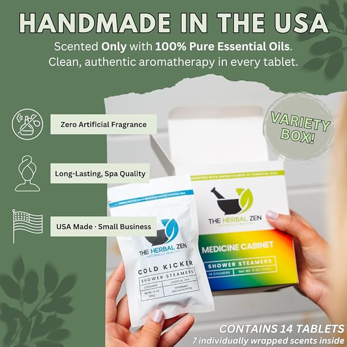 Shower Steamers Aromatherapy Variety Pack - Shower Bombs Made in The USA - Aromatherapy Bath Gifts for Women - Back to School Gift - Shower Tablets Mothers Day Gift-VivaGrace Women