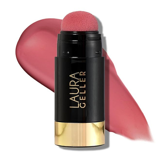 LAURA GELLER NEW YORK Serum Blush Tint, Lightweight Liquid Blush for Cheeks, Weightless Watercolor Sheer Finish, Beautiful Blossom-VivaGrace Women