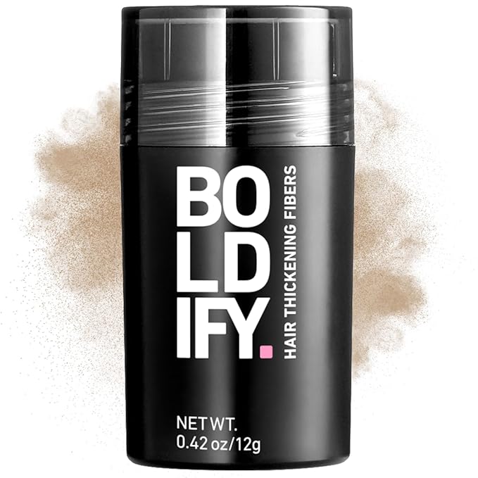 BOLDIFY Hair Fibers (12g) - Fill In Thinning and Fine Hair for an Instantly Fuller, Thicker Look - 14 Shades for Women & Men - Medium Blonde-VivaGrace Women