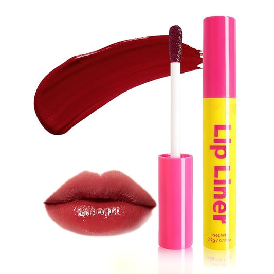 Lip Stain - Lip Stain Peel Off Long-Lasting with Matte Finish Waterproof & Transfer-Proof, Lip Liner Moisturizing & Nourishing Non-Stick Cup Highly Pigmented Color Lip Tint (03 Magenta)-VivaGrace Women