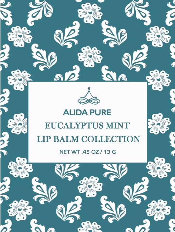 Eucalyptus Mint Lip Balm Collection, Vegan Lip Balm Set, Beeswax Free, with Avocado Oil, Organic Jojoba Oil, and Vitamin E, Natural Moisturizer for Dry, Chapped Lips, 3 Tube Set-VivaGrace Women