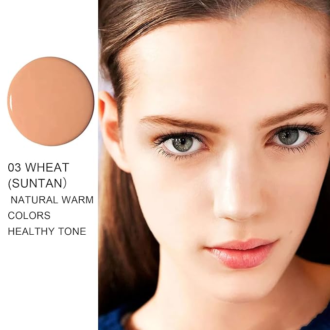 Mushroomhead Air Cushion CC Cream Flawless Foundation Natural BB Full Coverage Blemishes Long Lasting Waterproof,Multi-Function Beauty With Brush (-VivaGrace Women