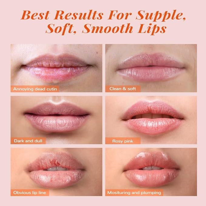 ANAIRUI Lip Mask Set, Lip Exfoliator Scrub & Moisturizer,Grapefruit Lip Care Kits With Lip Sleeping Mask & Sugar Lip Scrub, Lip Overnight Plumper Set for Dry, Chapped Lips-VivaGrace Women