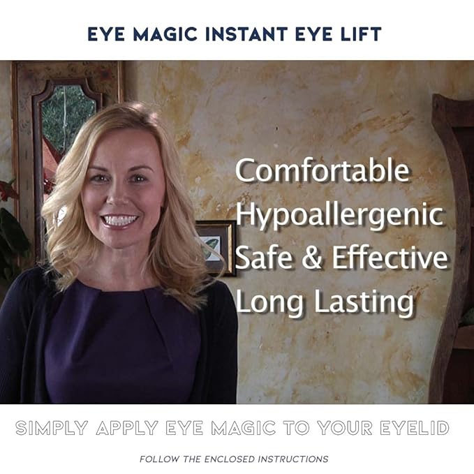 Eye Magic Premium Eye Lift (S/M Refill) Made in America. Instantly Lifts and Defines Droopy, Sagging or Hooded Eyes Safe for Daily Use-VivaGrace Women
