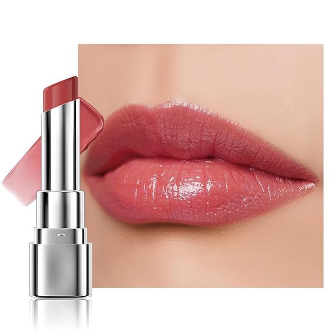 1Pcs Tinted Lip Balm Moisturizing Lipstick – Watermelon Peach Pink Sheer Hydrating Lip Color for Dry Lips – Nourishing Lip Balm for All Women with a Subtle Natural Scent (S02 Summer)-VivaGrace Women