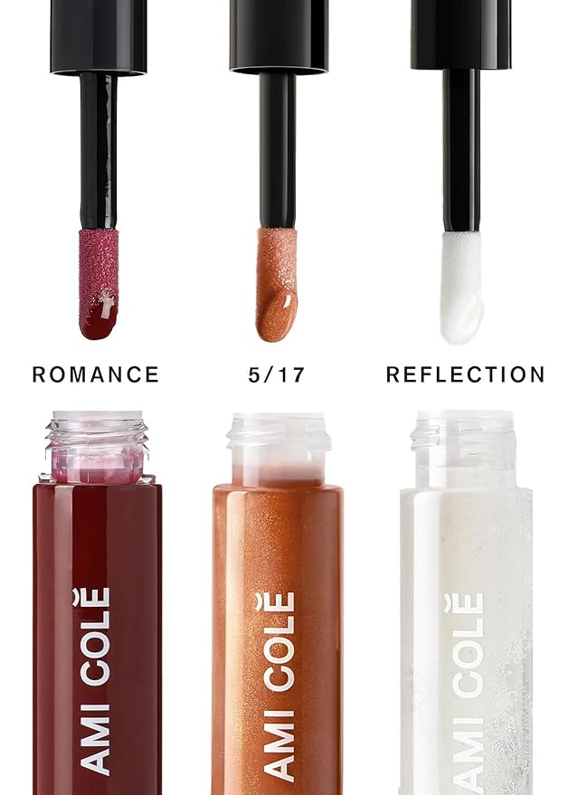 AMI COLÉ Hydrating Lip Treatment 3in1 multitasker for your lips (Holiday Lip Trio), tinted lip gloss, hydrating lip gloss, moisturizing, natural-VivaGrace Women