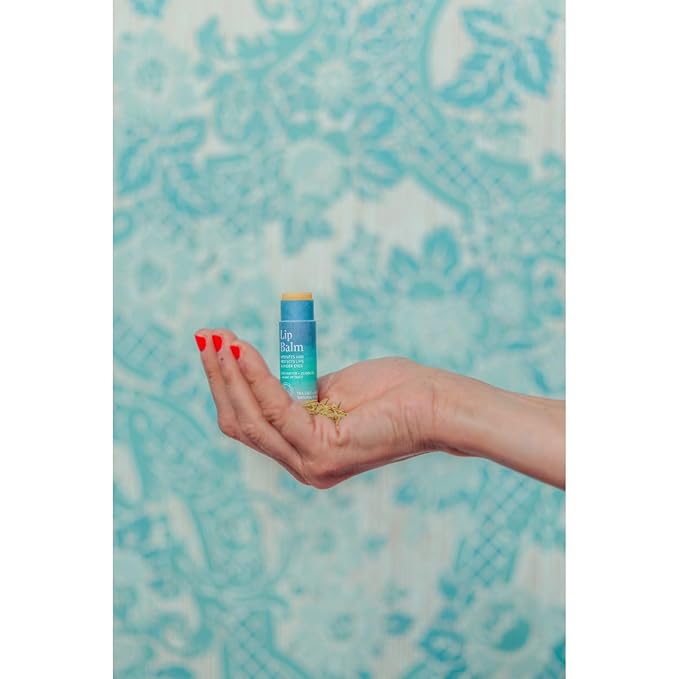 Vegan Lip & Eye Balm, Plant-Based Formula with Shea Butter, Jojoba Oil & Algae Extract for Skin Hydration & Protection, Sea Salt + Kelp Scent, 3-Pack-VivaGrace Women