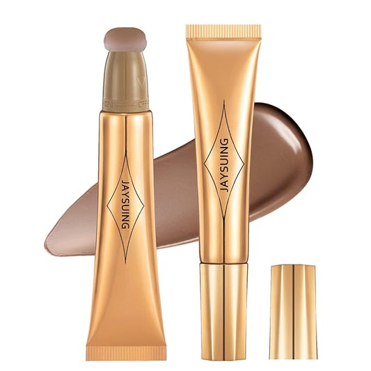 Liquid Blush Beauty Wand, Liquid Blush, Blush stick, Liquid Blush for Cheeks, Contour Beauty Wand, Natural Smooth Creamy Highlight Matte Liquid Blush Stick with Soft Cushion Applicator-VivaGrace Women