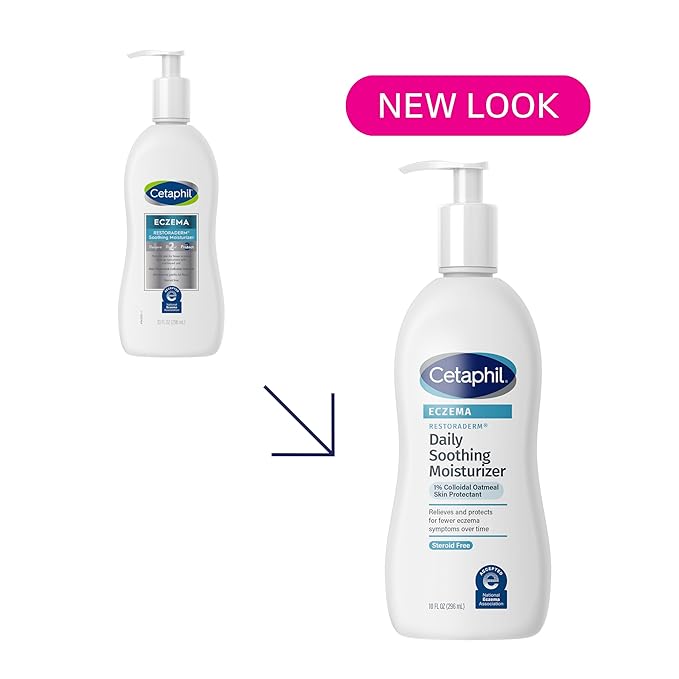 CETAPHIL RESTORADERM Soothing Moisturizer, For Eczema Prone Skin, 10 fl oz, For Dry, Itchy, Irritated Skin, 24Hr Hydration, No Added Fragrance, Doctor Recommended Sensitive Skincare Brand-VivaGrace Women