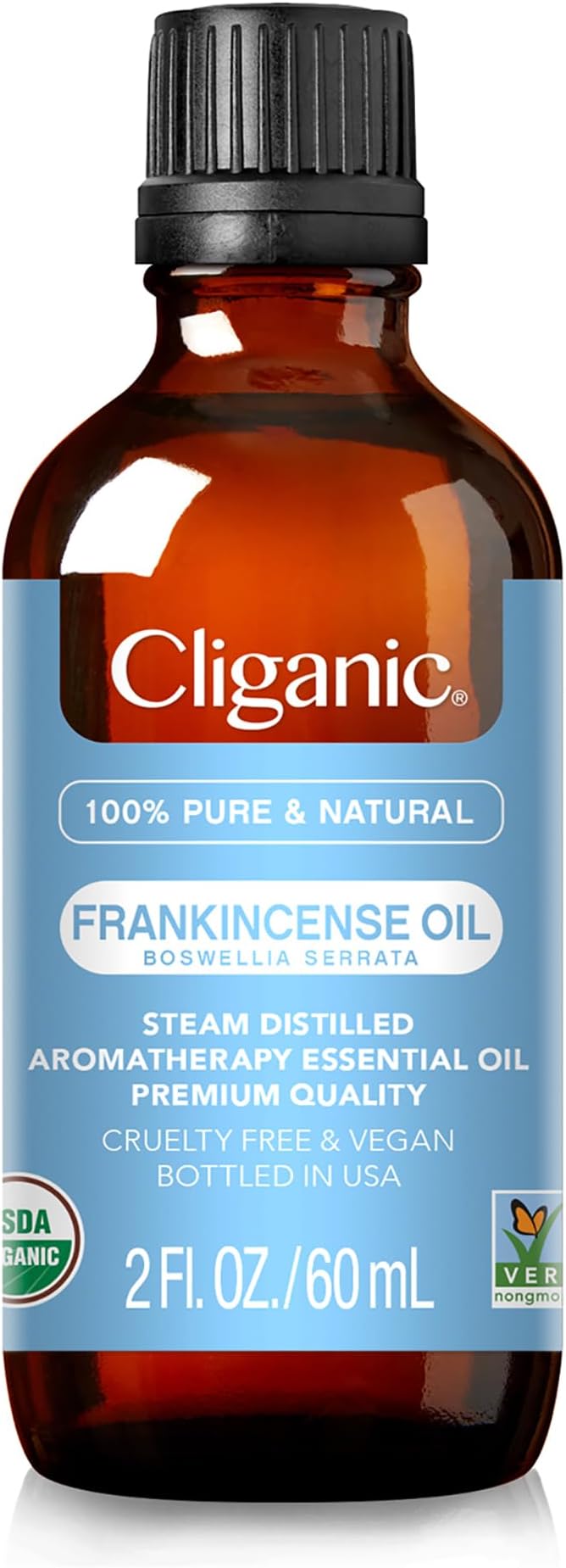 Cliganic Organic Frankincense Essential Oil - 100% Pure Natural for Aromatherapy Diffuser | Non-GMO Verified (Packaging May Vary)-VivaGrace Women