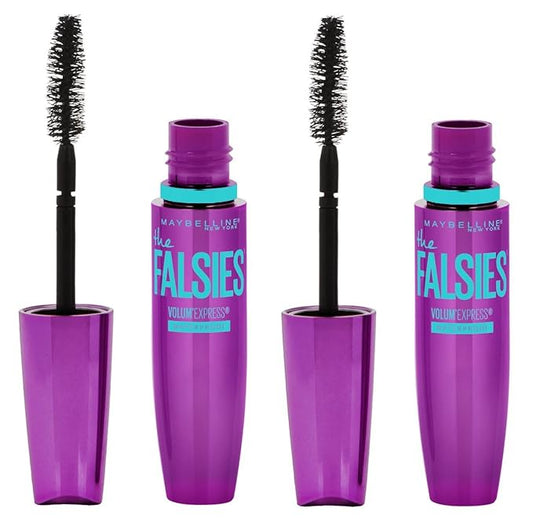 Maybelline Volum' Express Falsies Volumizing Waterproof Mascara, Very Black, 2 Count